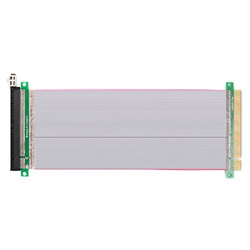 Sun3Drucker PCI-E Express 16X tot 16x stekker op vrouwelijke Riser Extender Card Ribbon kabel 20cm