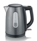 Severin WK 9540 waterkoker 1 l 2200 W Zwart, Grijs, Metallic