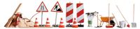 H0 accessoires pour la construction routière, réaliste, adapté aux dioramas et aux réseaux de modélisme ferroviaire