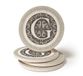 CoasterStone Monogram G Onderzetters