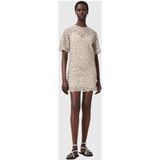 AllSaints Eva Emb Dress Blanc/argent Taille : 2