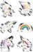 MASOP Moules à biscuits licorne Set de 6 - Acier inoxydable - Enfants