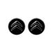 Citroen 3D-logo-stickers, zwart, set van 2, 12 mm