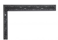 Merkloos / Sans Marque Vorel Zwarte metalen winkelhaak 600x400mm met dubbele schaal