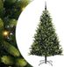 vidaXL Sapin de Noël artificiel avec charnières 300 LED vert 180 cm