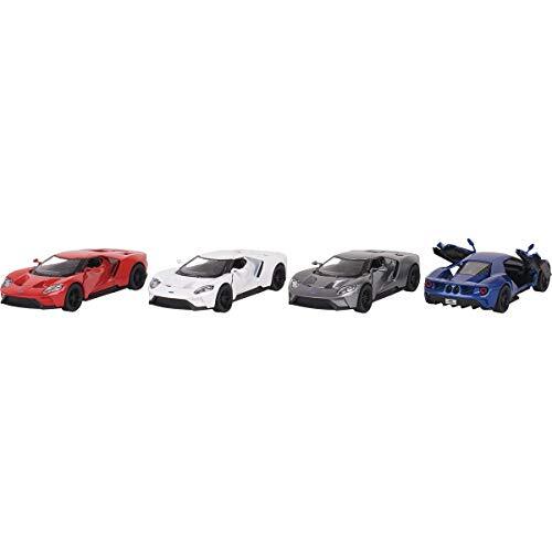 Goki - Ford GT (2017), metaal, 1:38, L = 12,5 cm, auto's en andere voertuigen, meerkleurig (12256)