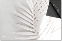 Dietrix Inductie beschermer 65x52 - Leaves - 19 Witte blaadjes