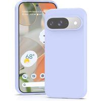 Google Pixel 9 et 9 Pro 5G - housse etui silicone gel fine + verre trempe - MAUVE