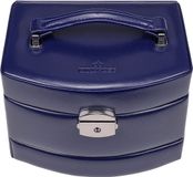 WINDROSE Sieradendoos Merino Moda Jewellery Box Automatic Dark Blue
