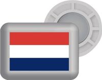 Bibbits hardloopmagneten | NL flag Silver