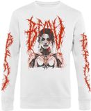Bullet For My Valentine Robotic Woman Heren Shirt met lange mouwen - wit - S