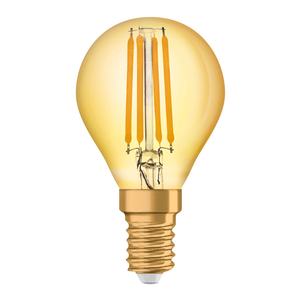 Osram Vintage 1906 LED Classic E14 P 4W 825 Filament Goud | Zeer Warm Wit - Vervangt 35W