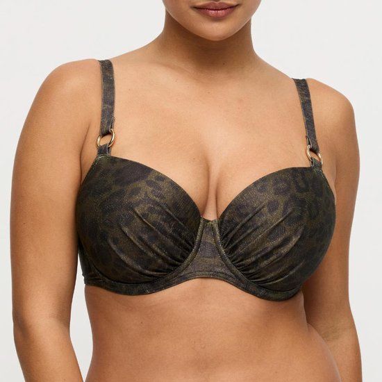 PrimaDonna Swim Ratjada Voorgevormde Balconette Bikini Top 4014416 Jungle Jaguar - maat EU 80F / FR 95F