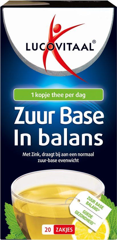 Lucovitaal Zuur Base Groene Thee Voedingssupplement - 20 stuks