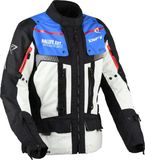DIFI Sierra Nevada 4 waterdichte motorfiets textieljas - Grijs/zwart/blauw - Maat L