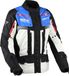 DIFI Sierra Nevada 4 waterdichte motorfiets textieljas - Grijs/zwart/blauw - Maat L