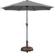 Merkloos Parasol Lichtbruin Rond Stokparasol Polyester Metaal 294 cm 252 cm 294 cm 38 mm Ja Ja Nee Ja Zwengelmechanisme Nee Nee Nee Nee Nee Engels 1 jaar Holland Connections 9509884851223