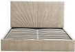 Vente-unique Bed met opbergruimte stof beige 160 x 200 cm