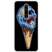Ice cream skull Bedrukt siliconen hoesje compatibel met Mi 9T