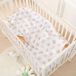 Baby Minky Baby- en kinderdeken van zacht Oeko-Tex katoen, 100 x 135 cm, bruin/wit