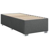VidaXL Boxspring met matras stof donkergrijs 120x190 cm