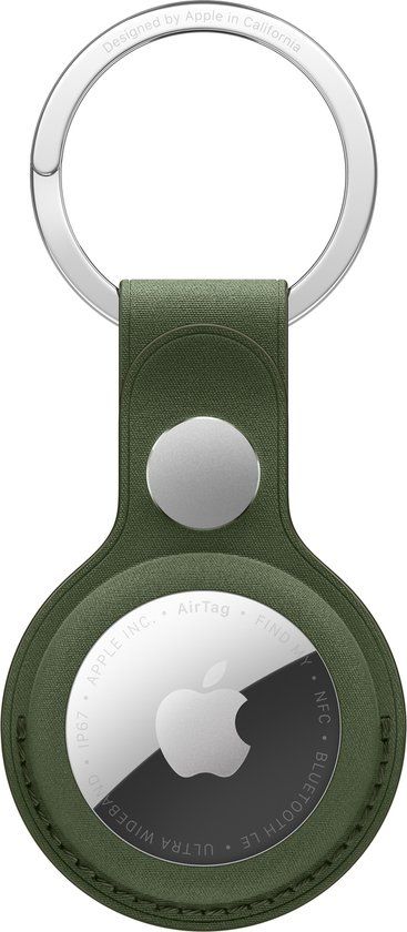Apple FineWoven AirTag‑sleutelhanger - Mosgroen
