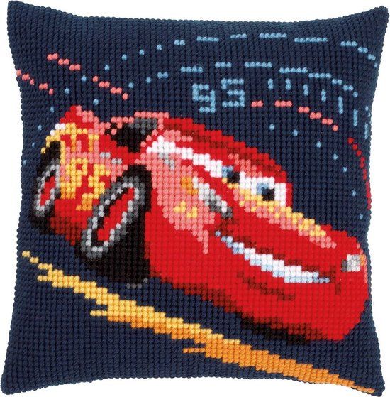 Vervaco Disney Lightning McQueen Kruissteekkussen Kit