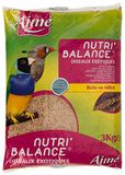 AIME Vogelvoer voor exotische vogels, NUTRI'BALANCE maaltijd voor exotische vogels, zak van 3 kg