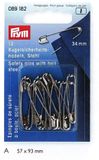 Prym Veiligheidsspelden met kogel staal 34mm zilverkleurig