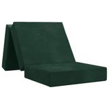 vidaXL Vouwbare Sofa Bed 90 x 67 x 45 cm Donkergroen