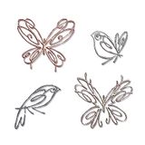 Sizzix Thinlits Set 4PK Flight of Fancy van Pete Hughes | 665037 | Metalen stansen voor het maken van kaarten, scrapbooking, papercraft en meer, grijs, één maat