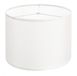 Latios abat-jour - Cylindre/Tambour - 33 x 33 x 25 cm - Lin - Crème blanc