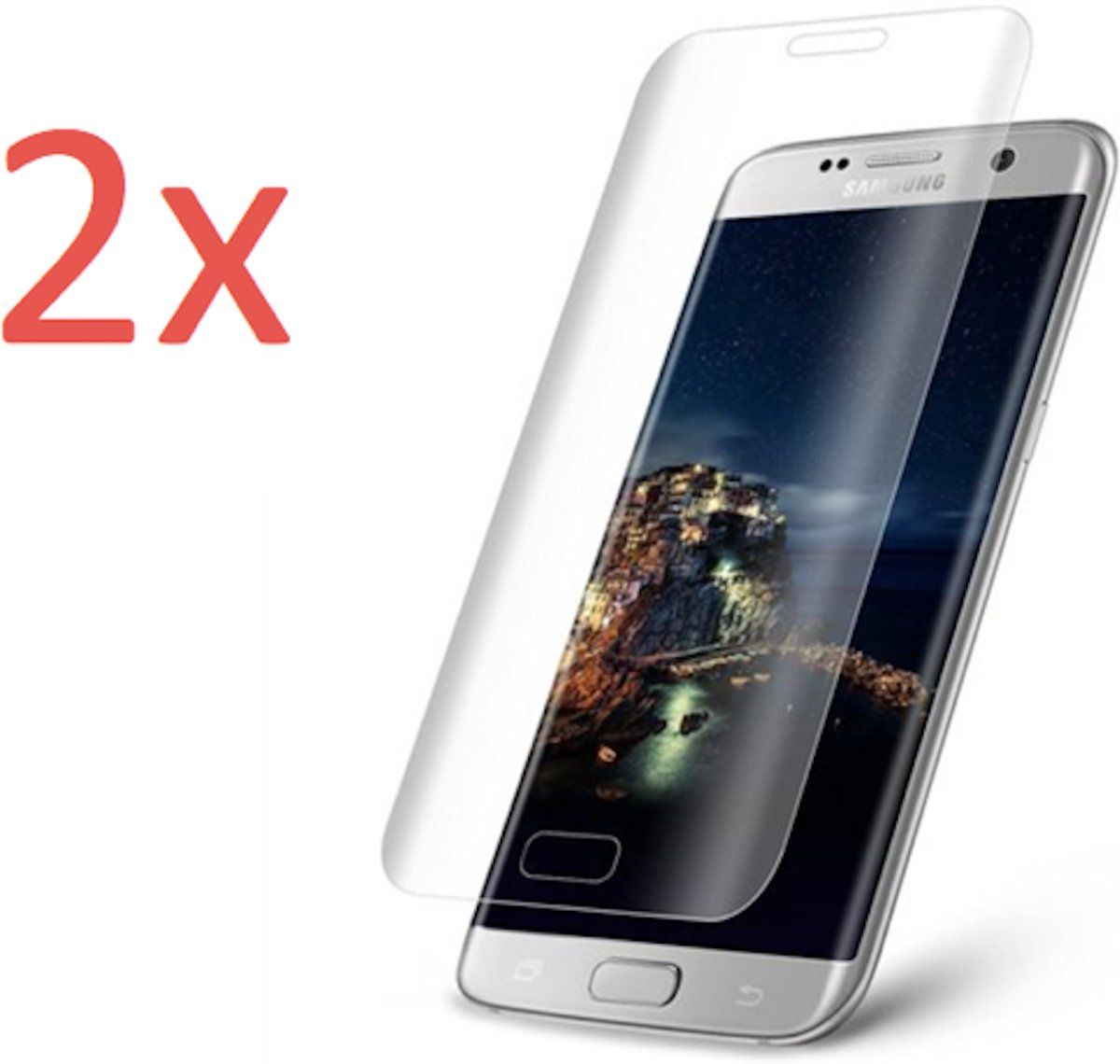 iCall 2x Screenprotector voor Samsung Galaxy S7 - Tempered Glass Screen Protector 9H