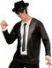 Widmann Blues Brothers Kostuum T-Shirt Lange Mouwen Blues Brother Man Medium / Large Carnaval kostuum Verkleedkleding