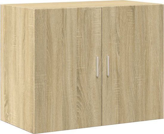 vidaXL Wandkast 80x42,5x64 cm bewerkt hout sonoma eikenkleurig