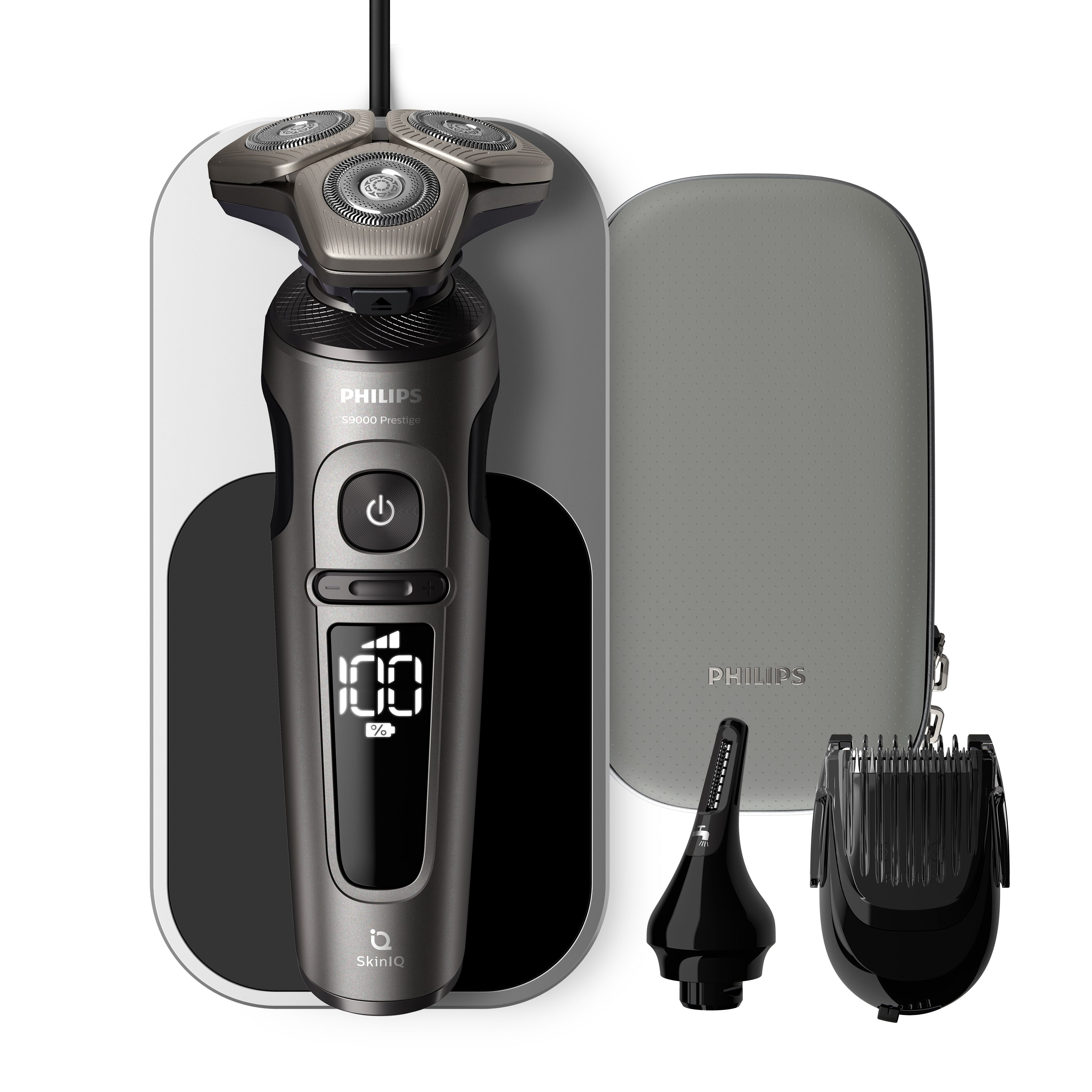 Philips Shaver S9000 Prestige SP9872/22 Elektrisch scheerapparaat met SkinIQ, nat en droog
