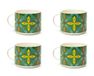 Excelsa Puebla Set van 4 jumbo-kopjes, porselein, inhoud 500 ml, meerkleurig