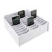 SANFURNEY 36 Slots Mobiele Telefoon Opbergdoos voor Klaslokaal Calculator Houder Klasse Mobiele Telefoon Organizer Wit
