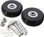 Icecat Roulettes de bagages - Roulettes de rechange pour valises - Avec axes - Roulettes de valise noir 50x18