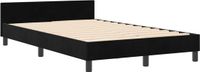 vidaXL Boxspringbed met hoofdeinde, zwart, 120 x 190 cm, fluweel