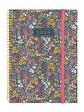 Finocam Spiraalagenda 2026, week op 2 pagina's, horizontale presentatie, januari - december (12 maanden), jaarplanner 2026, omslag van polypropyleen, spiraaldesign, collectie, Flora, Frans