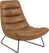 Giga Living Kentucky Mix Loungestoel: Brandy 9, Slede Onderstel - Bruin