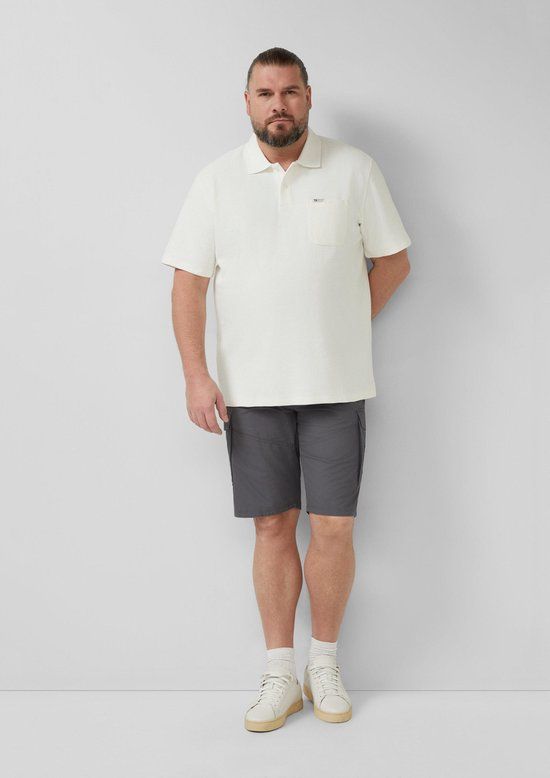 s.Oliver Broek FILE Katoen Grijs Regular Fit