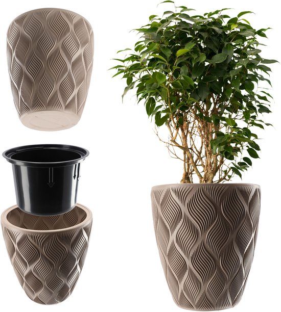 KADAX Bloempot met inzetstuk en handgrepen