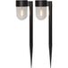 Star Trading 482-37 Ballard Solar LED Landscape Lighting, Black, 2 Pack