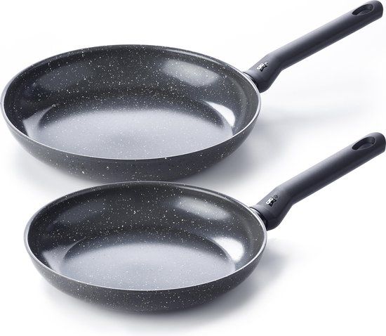 BK Universe Koekenpannenset - 24 en 28 cm - Inductie - Zwart