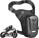 Merkloos Beentas Motor - Heuptas - Leg Bag Motorcyclist - Unisex - Polyester - Zwart