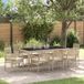 Maison Exclusive - Ensemble de jardin d'extérieur, 9 pièces, beige, en polyrotin