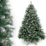 oCreon 210cm kunstmatige kerstboom met dennenappels - 1290 Takpunten
