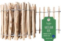 Creative Deco Creative Home houten schutting 35cm hoog en 5m lang | hazelnoot schutting | rolschutting | lamelafstand 3-5 cm | schutting tuin Ideaal als gazonrand bloemperk rand gemaakt van hazelnoot